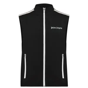 Palm Angels Black Nylon Track Gilet