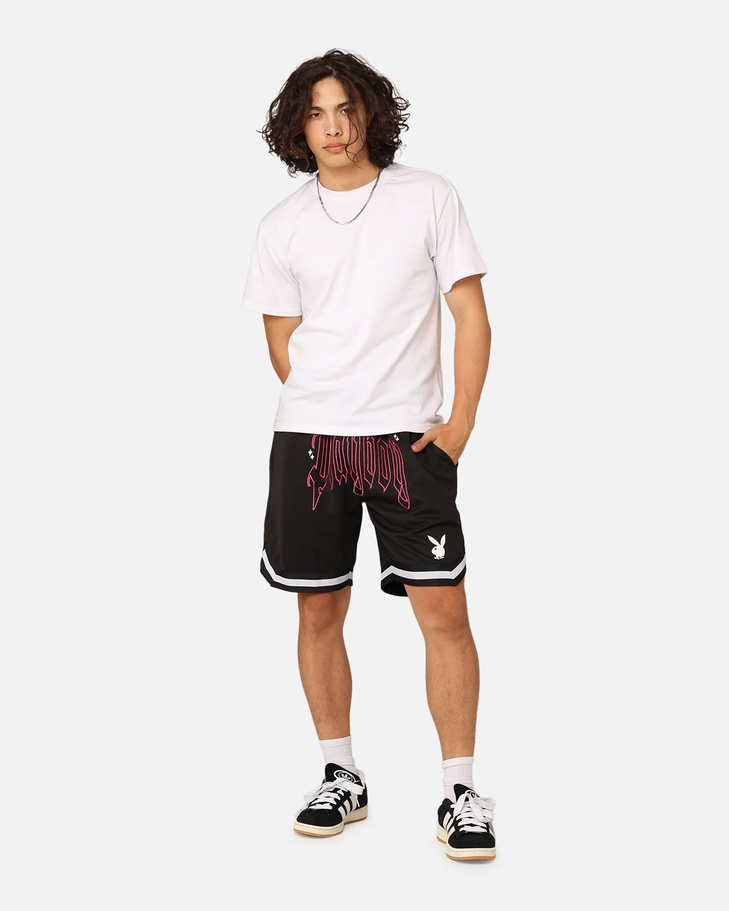 Playboy Card Shorts Black