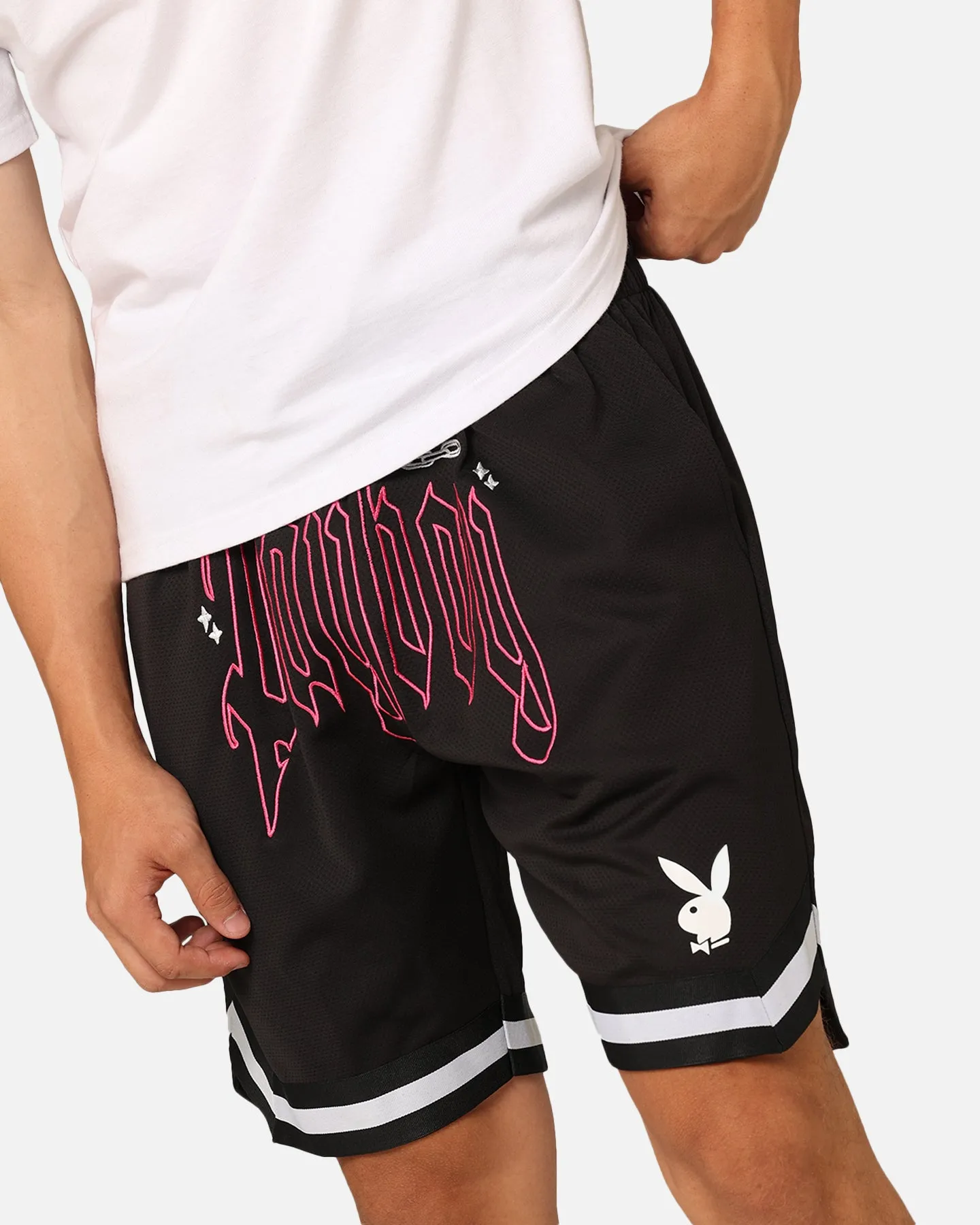 Playboy Card Shorts Black