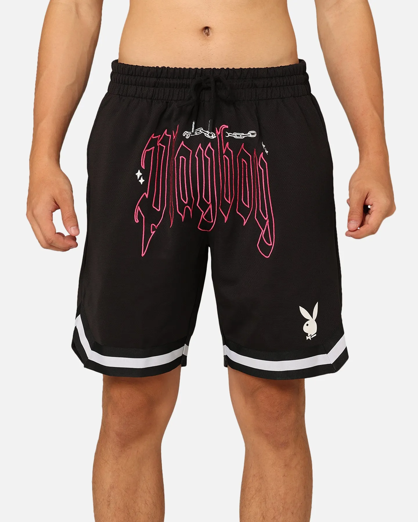 Playboy Card Shorts Black