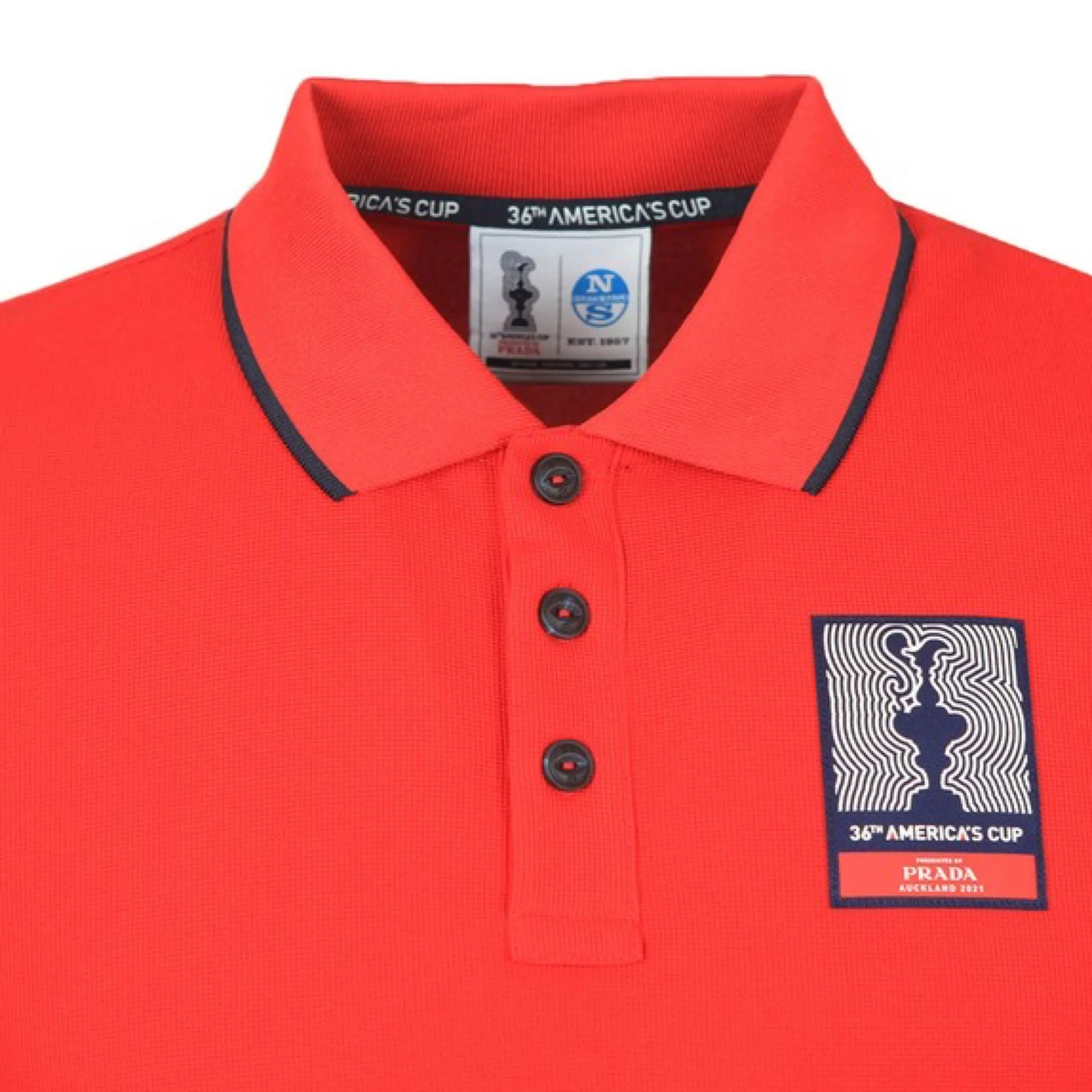 Prada x North Sails Red Polo Shirt