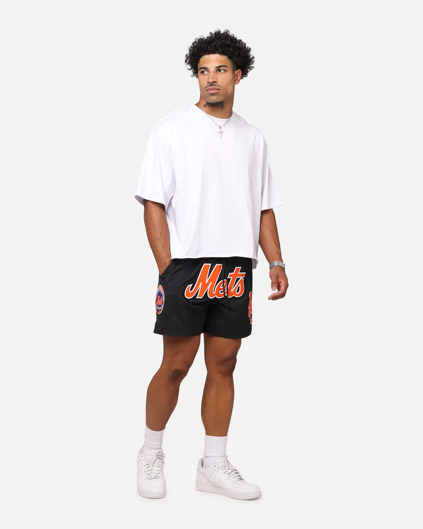 Pro Standard New York Mets Classic Woven Shorts Black