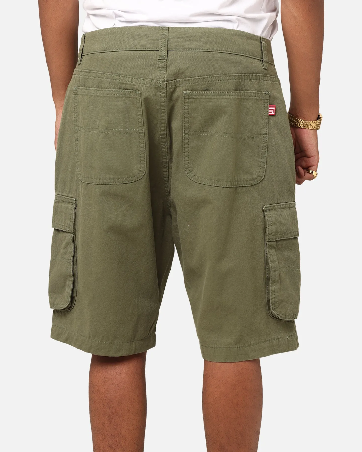 S Double Cargo Work Shorts Forest