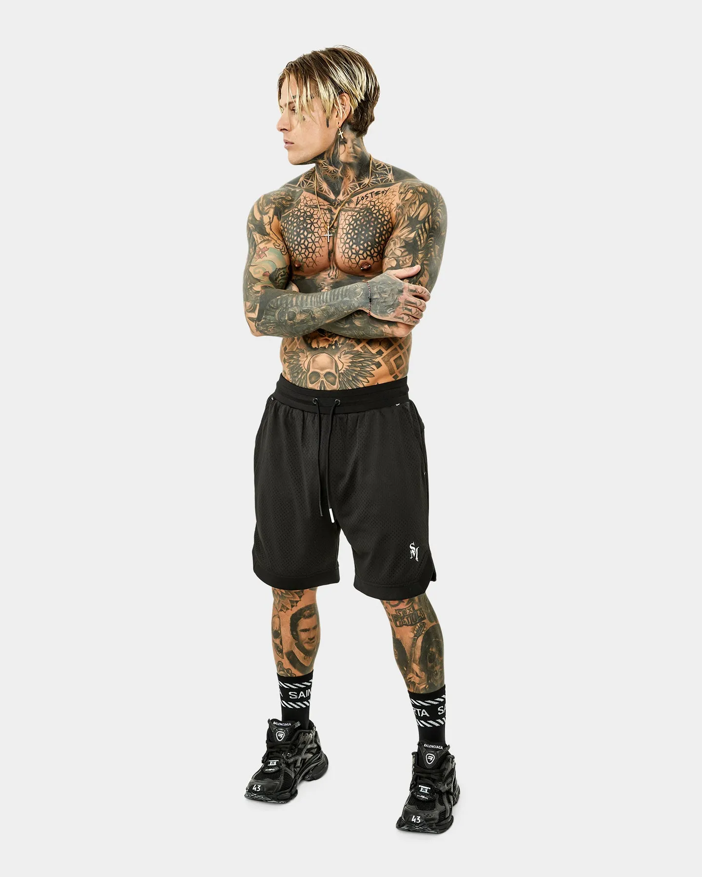 Saint Morta Alpha Homora Basketball Shorts Black