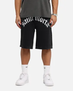 Saint Morta Amplus Gothic Denim Jorts Black Shadow