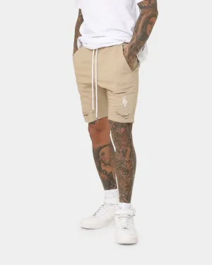Saint Morta Annex Denim Shorts Stone