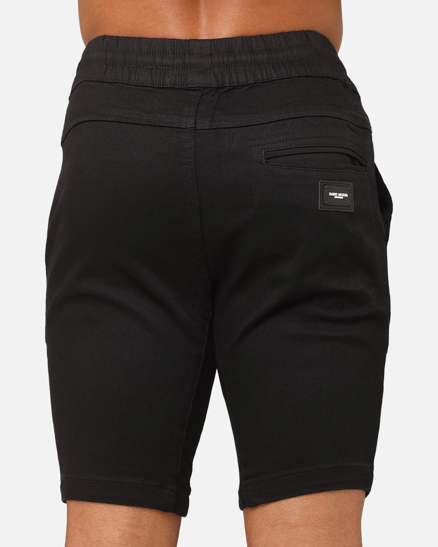 Saint Morta Annex V2 Denim Shorts Black