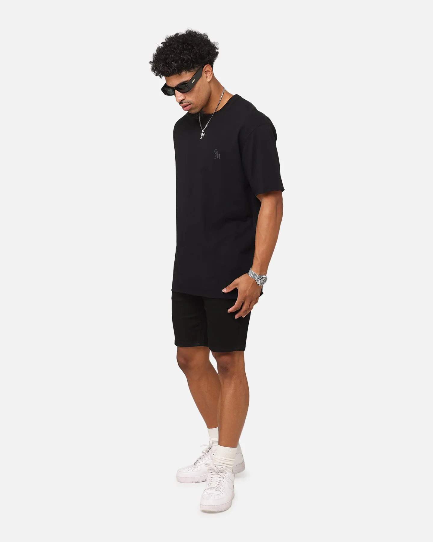 Saint Morta Dynasty Denim Shorts Black