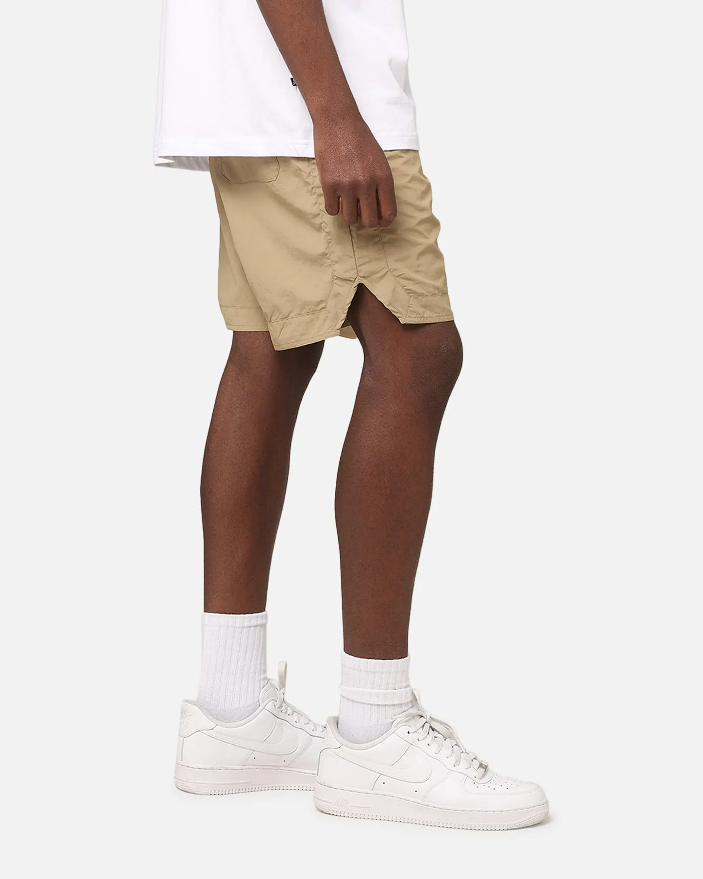 Saint Morta Gothic Nylon Shorts Tan