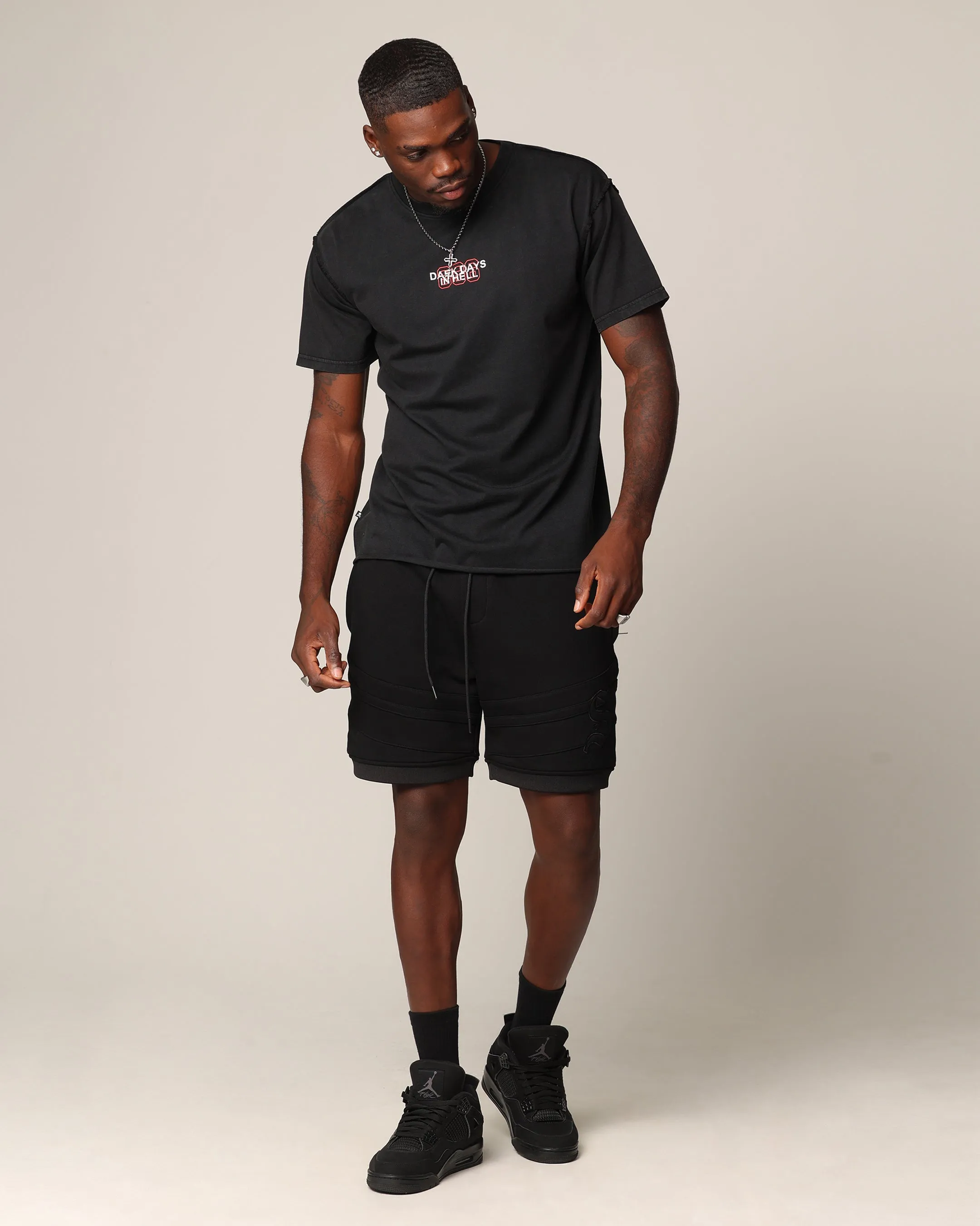 Saint Morta Homebase Fleece Shorts Black