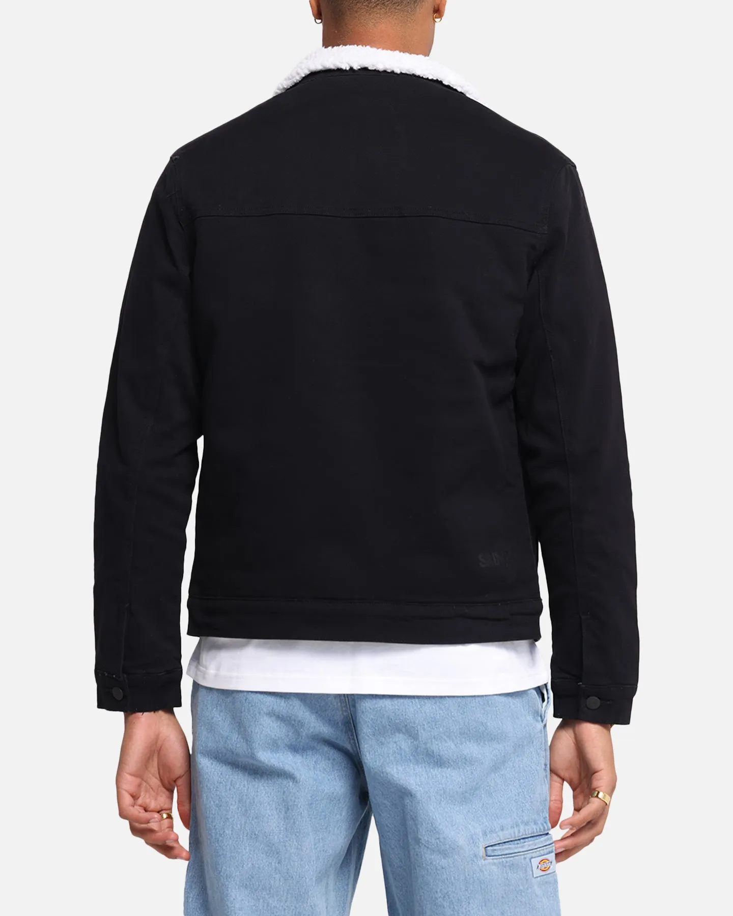 Saint Morta Sherpa Denim Jacket Black