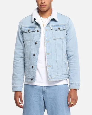 Saint Morta Sherpa Denim Jacket Superwash Blue