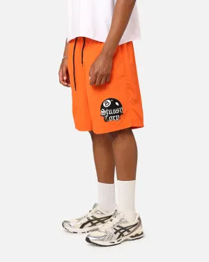 St??ssy 8 Ball Corp Nylon Shorts Coral