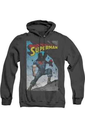 Superman Alternate Adult Heather Hoodie / Hooded Sweatshirt