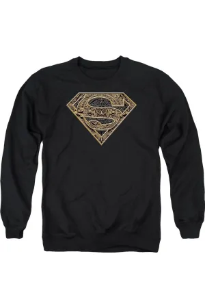 Superman Aztec Shield Adult Crewneck Sweatshirt