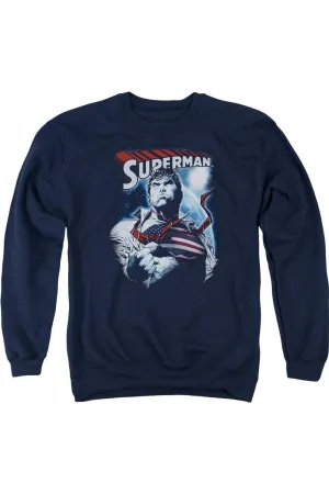 Superman Honor And Protect Adult Crewneck Sweatshirt