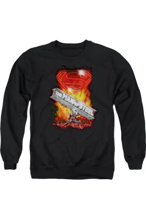 Superman Steel Girder Adult Crewneck Sweatshirt