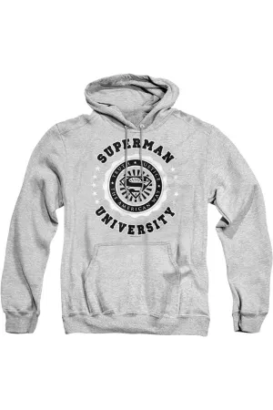 Superman Superman University Adult Pull Over Hoodie / Hooded Sweatshirt