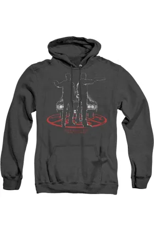 Supernatural Silhouettes Adult Heather Hoodie / Hooded Sweatshirt