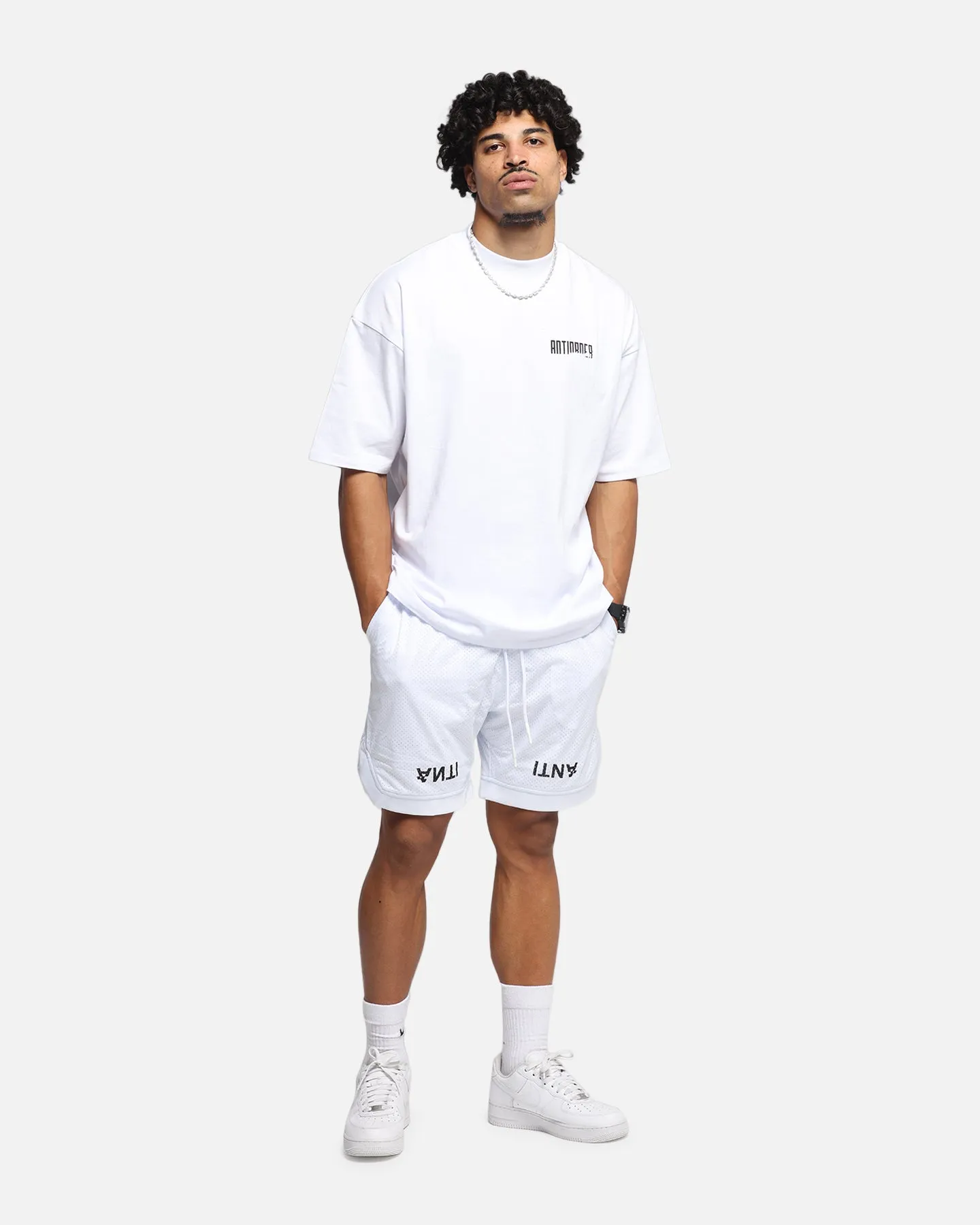 The Anti Order Post Season Basketball Shorts White/Black