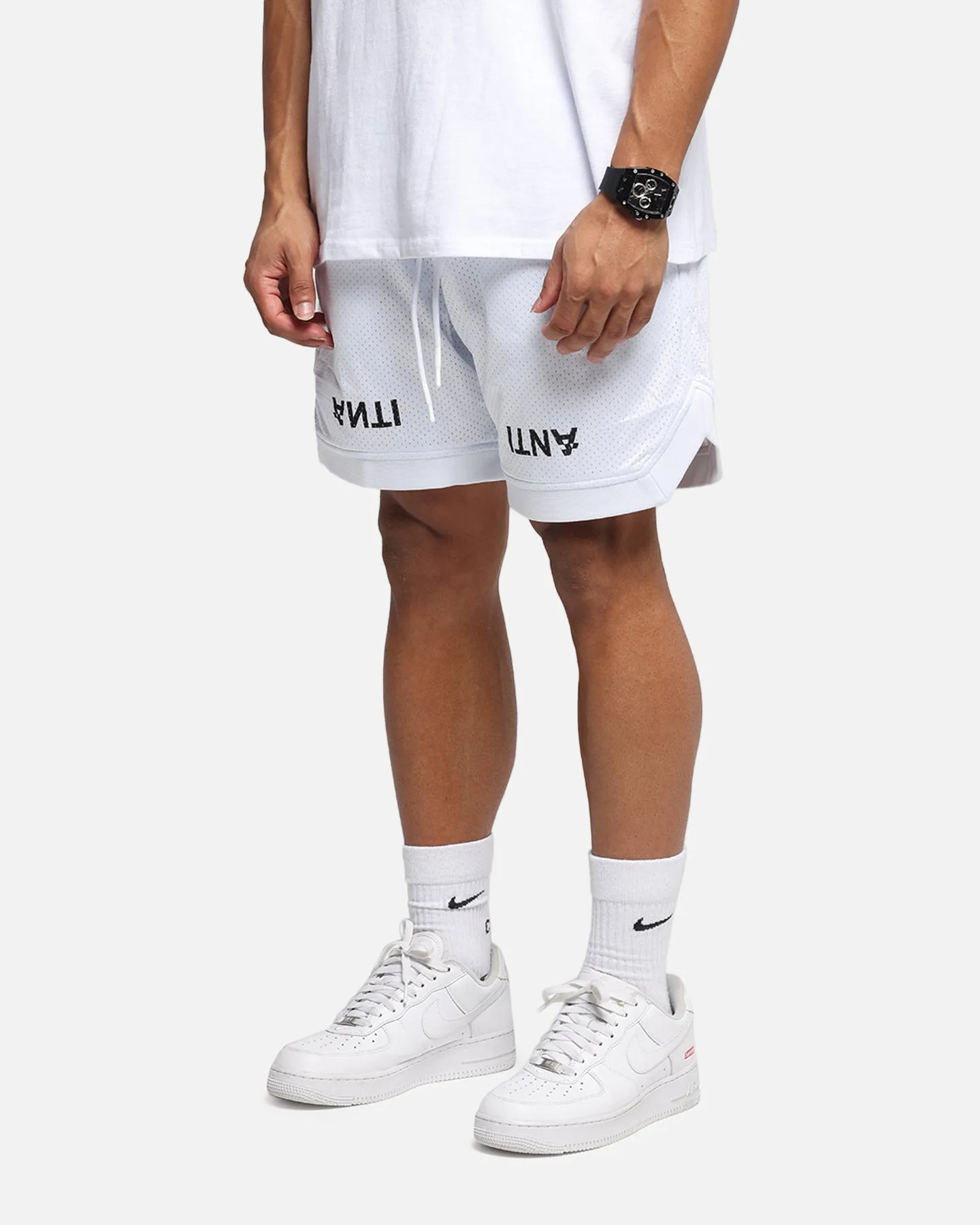 The Anti Order Post Season Basketball Shorts White/Black