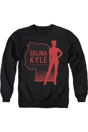 The Batman Selina Kyle Catwoman Adult Crewneck Sweatshirt