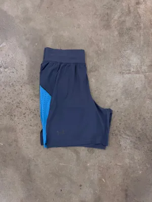 Under Armour Elite Launch Short - Grey / Ether Blue