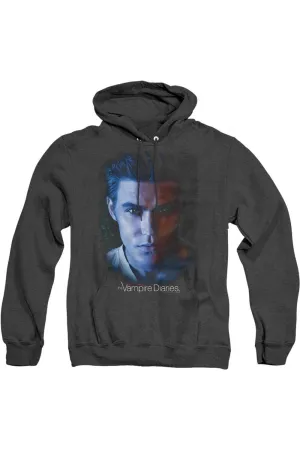 Vampire Diaries Stefan Adult Heather Hoodie / Hooded Sweatshirt