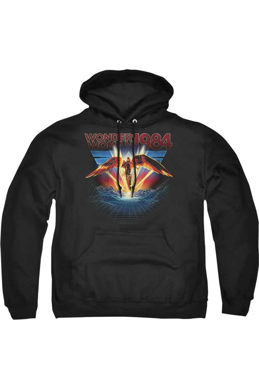 Wonder Woman 84 84 Metal Adult Pull Over Hoodie / Hooded Sweatshirt