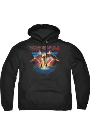 Wonder Woman 84 84 Metal Adult Pull Over Hoodie / Hooded Sweatshirt