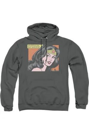Wonder Woman She Persisted Adult Pull Over Hoodie / Hooded Sweatshirt