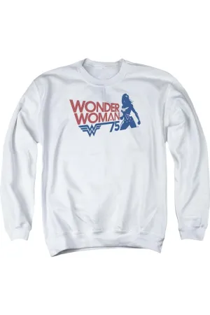 Wonder Woman Ww75 Silhouette Adult Crewneck Sweatshirt