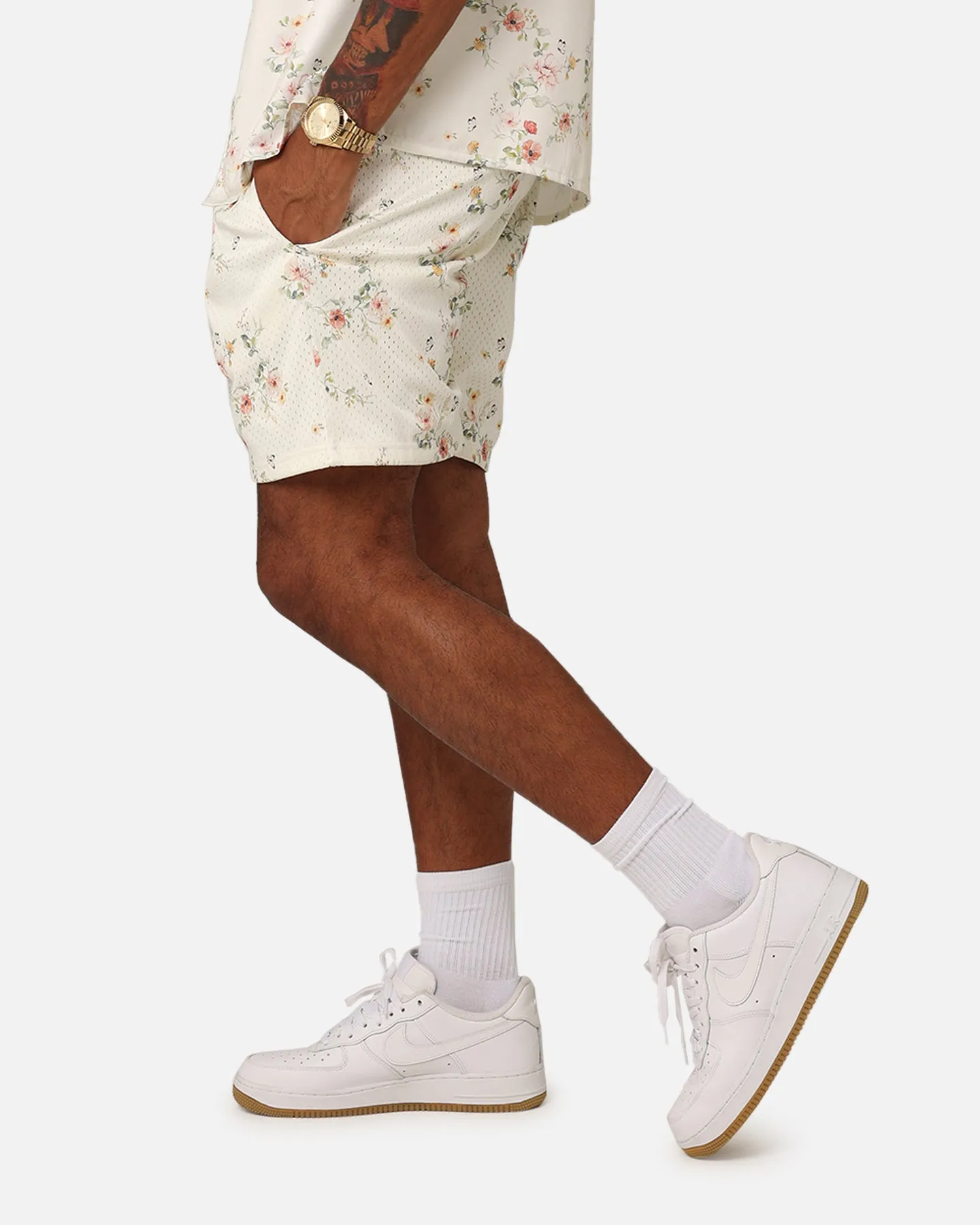 XXIII Anthony Mesh Shorts Cream/Red/White