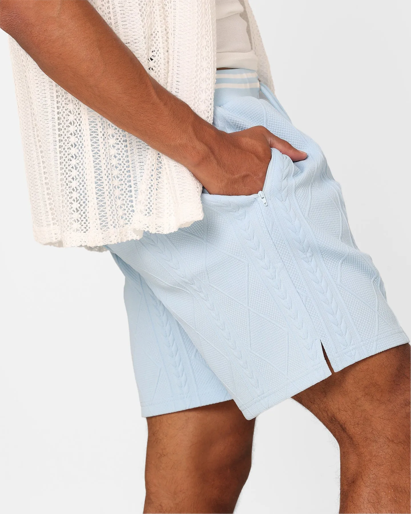 XXIII Danny Knit Shorts Sky Blue