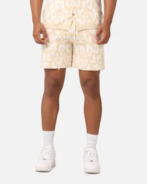 XXIII Puzzle Knit Shorts Beige/Off White